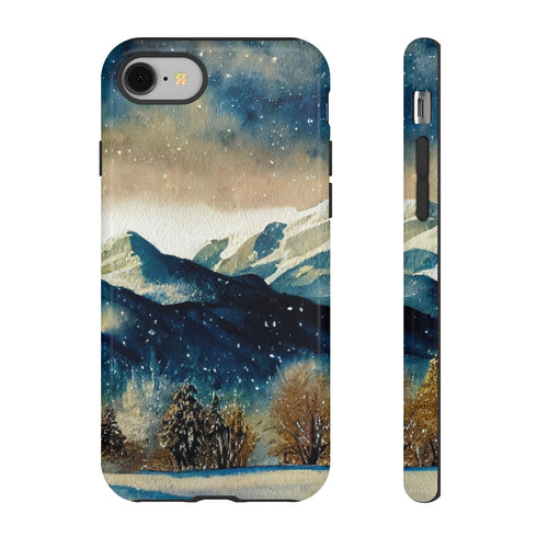 Snowy Colorado Rocky Mountains - Impact Resistant Phone Case iPhone 8 Glossy